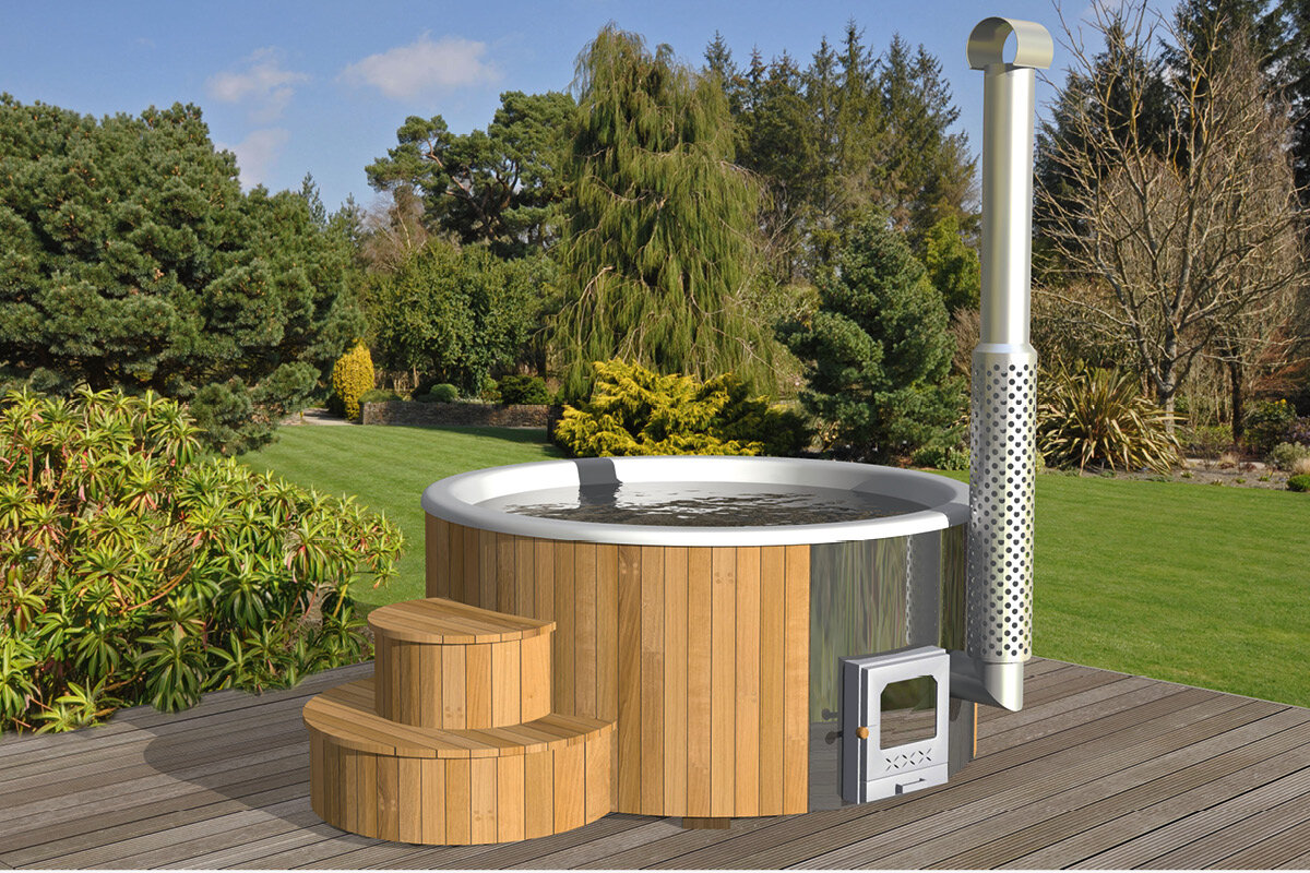 Badebottich aus Holz von Finnhaus Wolff.