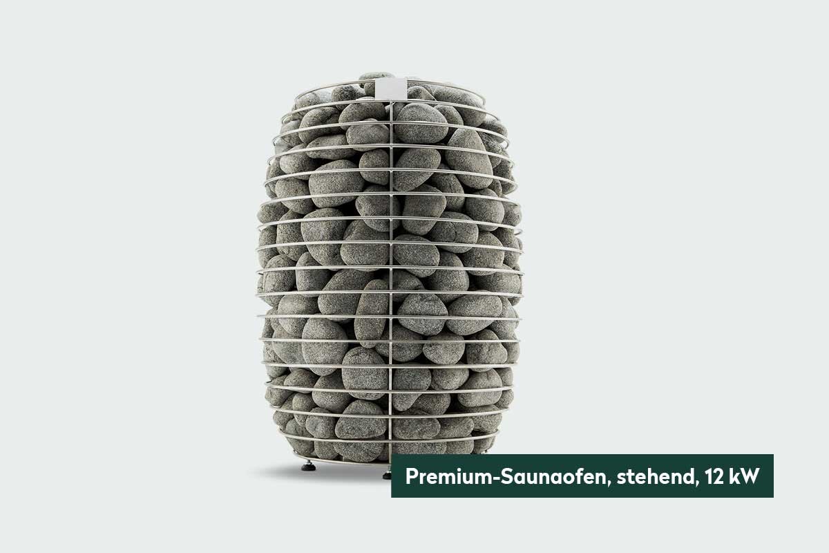 Premium-Saunaofen inklusive Steine für Saunas von Finnhaus Wolff.